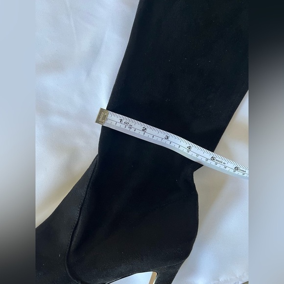 Express Over the knee heel sock boots adjustable faux suede size 8 Preow… - Picture 13 of 16